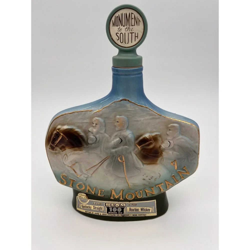 Jim Beam Stone Mountain GA Decanter Monument to the South Regal China Vintage